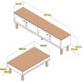 HANAH HOME Bohem 855 Cream set za dnevnu sobu - slika 4