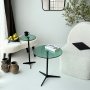 HANAH HOME Pomoćni stočić Solis 40 Black Green - slika 5