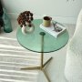 HANAH HOME Pomoćni stočić Solis 40 Gold Green - slika 3