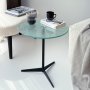HANAH HOME Pomoćni stočić Solis 40 Transparent Black - slika 2