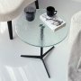 HANAH HOME Pomoćni stočić Solis 40 Transparent Black - slika 3