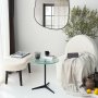 HANAH HOME Pomoćni stočić Solis 40 Transparent Black - slika 1