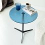 HANAH HOME Pomoćni stočić Solis 40 Black Blue - slika 3