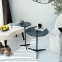 HANAH HOME Pomoćni stočić Solis 25 Black Fume - slika 4