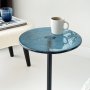 HANAH HOME Pomoćni stočić Solis 25 Black Blue - slika 4