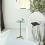 HANAH HOME Pomoćni stočić Solis 25 Gold Transparent - slika 1