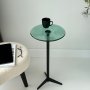 HANAH HOME Pomoćni stočić Solis 25 Black Green - slika 2