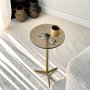 HANAH HOME Pomoćni stočić Solis 25 Gold Bronze - slika 2