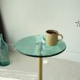 HANAH HOME Pomoćni stočić Solis 25 Gold Green - slika 4