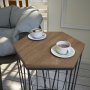 HANAH HOME Pomoćni stočić Cetrus Kafkas Oak - slika 2