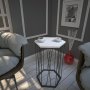 HANAH HOME Pomoćni stočić Cetrus Wood White - slika 1