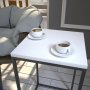 HANAH HOME Pomoćni stočić Pure White - slika 3