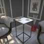 HANAH HOME Pomoćni stočić Pure White - slika 1