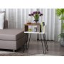 HANAH HOME Pomoćni stočić Kristal White Walnut - slika 1