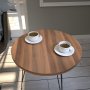 HANAH HOME Pomoćni stočić Sandalf Walnut - slika 2