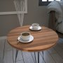 HANAH HOME Pomoćni stočić Sandalf Walnut - slika 3