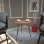 HANAH HOME Pomoćni stočić Sandalf Walnut - slika 1