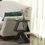 HANAH HOME Pomoćni stočić Albeni Black Wooden - slika 2