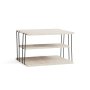 HANAH HOME Pomoćni stočić Lifon Black Travertine - slika 3