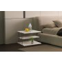 HANAH HOME Pomoćni stočić Lifon Black Travertine - slika 1