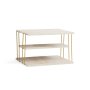 HANAH HOME Pomoćni stočić Lifon Gold Travertine - slika 2