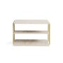 HANAH HOME Pomoćni stočić Lifon Gold Travertine - slika 3