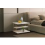 HANAH HOME Pomoćni stočić Lifon Gold Travertine - slika 1