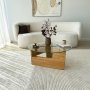 HANAH HOME Sto za dnevnu sobu Mia Oak Transparent - slika 1