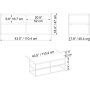 HANAH HOME Sto za dnevnu sobu Forteaus Walnut - slika 5