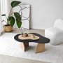 HANAH HOME Sto za dnevnu sobu Melted Black Sapphire Oak - slika 3