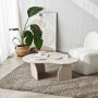 HANAH HOME Sto za dnevnu sobu Melted Travertine - slika 3