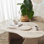 HANAH HOME Sto za dnevnu sobu Melted Travertine - slika 5