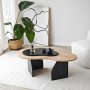 HANAH HOME Sto za dnevnu sobu Melted Sapphire Oak Black - slika 5