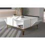 HANAH HOME Sto za dnevnu sobu Nirvana White Gold - slika 2