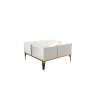 HANAH HOME Sto za dnevnu sobu Nirvana White Gold - slika 3