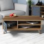 HANAH HOME Sto za dnevnu sobu Ayla Walnut Blue - slika 2