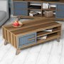 HANAH HOME Sto za dnevnu sobu Ayla Walnut Blue - slika 3