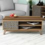 HANAH HOME Sto za dnevnu sobu Inci Walnut Blue - slika 1