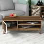 HANAH HOME Sto za dnevnu sobu Inci Walnut White - slika 2