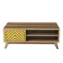 HANAH HOME Sto za dnevnu sobu Inci Walnut Yellow - slika 5