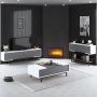 HANAH HOME Sto za dnevnu sobu Force Anthracite White Black - slika 2