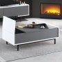 HANAH HOME Sto za dnevnu sobu Force Anthracite White Black - slika 4