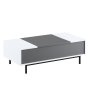 HANAH HOME Sto za dnevnu sobu Force Anthracite White Black - slika 5