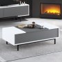 HANAH HOME Sto za dnevnu sobu Force Anthracite White Black - slika 1