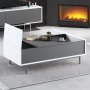HANAH HOME Sto za dnevnu sobu Force Anthracite White Silver - slika 4