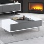 HANAH HOME Sto za dnevnu sobu Force Anthracite White Silver - slika 1