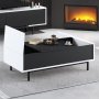 HANAH HOME Sto za dnevnu sobu Force Black White - slika 4