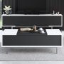 HANAH HOME Sto za dnevnu sobu Force Black White Silver - slika 3
