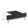 HANAH HOME Sto za dnevnu sobu Force Black White Silver - slika 5