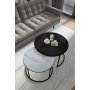 HANAH HOME Sto za dnevnu sobu Kyoto Fume Marble White - slika 3